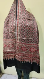Ajrakh modal silk hand block printed Stole - Image 3