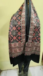 Ajrakh Stole Modal Silk Hand block Printed women - Image 3