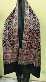 Ajrakh Stole Modal Silk Hand block Printed women