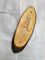 Wooden Carved Surname Name Plate (ROY,S) HOME - Image 3