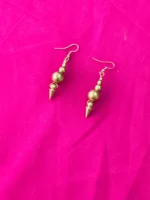 Brass Metal Balls Earrings for womens
