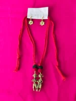 Dokra Brass Tribal Doll Motif Necklace Set