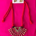Dokra Brass Tribal Necklace Set – Arrow Motif Design