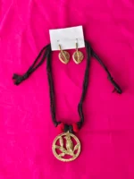 Handcrafted Bird Motif Dokra Brass Necklace Set