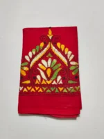 Hand work Kantha Stitch Blouse Piece Red for Ladies