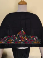 Cotton kantha Stitch Blouse Piece black - Image 2