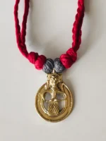 Handcrafted Dokra Brass Pendant – Tribal Art Jewelry - Image 5
