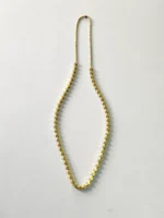 Handcrafted Dokra Brass Gold Beads & Metal Chain Necklace