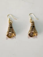 Handcrafted Dokra Brass Jhumka Earrings - Set of 1 Pairs - Image 3
