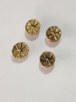 Handmade Brass Buttons for Kurta and Jacket used - Spiral Motif - Image 2