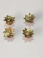 Handcast Brass Sunflower Buttons  – Set of 4 for Jacket  and Kurta - Image 5