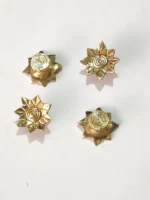 Handcast Brass Sunflower Buttons  – Set of 4 for Jacket  and Kurta