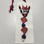 Handcrafted Leather Necklace Set –  With Matching Earrings