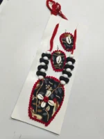 Handmade Fabric jewellery (1piece set) - Image 2