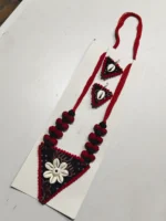 Hand Work Fabric jewellery for women(1piece set) - Image 3