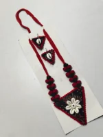 Hand Work Fabric jewellery for women(1piece set) - Image 4