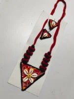 Handmade Fabric jewellery for women (1 set) - Image 3