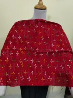Cotton kantha stitch all over blouse piece (Read-colour )