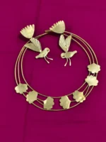 Handcrafted Brass Necklace Set With Earring