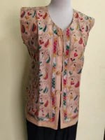 Cotton Kantha Stitch Sleeveless Jacket for Men and Women use - Image 2