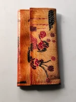 Handicraft Leather Purse Figure motif red maroon color - Image 5