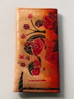 Handicraft Leather Purse Figure motif red maroon color - Image 3