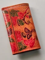 Leather Purse The tribal people are playing drums and dancing