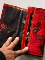 Leather Purse The tribal people are playing drums and dancing - Image 5