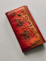 Leather Purse - The women appeared in the tribal forest, swords in hand