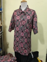 Cotton printed Men Half sleeve shirts (black) - Image 6