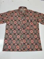 Cotton printed Men Half sleeve shirts (black)