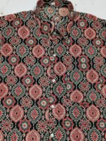 Cotton printed Men Half sleeve shirts (black) - Image 4