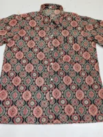 Cotton printed Men Half sleeve shirts (black) - Image 5