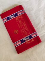 Red Fabric Pipaji Brand – Prince fabric Pure Cotton - Image 3