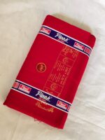 Red Fabric Pipaji Brand – Prince fabric Pure Cotton - Image 2