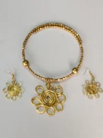 Brass & Metal Necklace For Women and girls (Golden Color) - Image 4