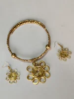 Brass & Metal Necklace For Women and girls (Golden Color) - Image 3