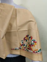 Premium Cotton Kantha Stitch Blouse Material – Handmade Flower and bird design - Image 4