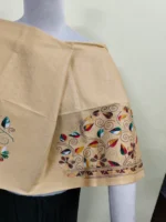 Premium Cotton Kantha Stitch Blouse Material –  Flower design - Image 4