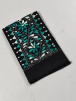 Kantha Stitch Blouse Piece (black) - Image 3