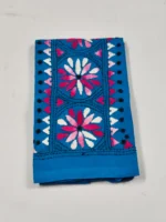 Hand Embroidered Kantha Stitch Cotton Blouse Piece Material
