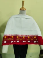 Premium Red and white Combination Cotton Blouse Material