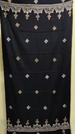 Gujarati Hand Work Kantha Woolen Shawl for Women (black) - Image 3