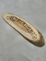 Wooden Carved Surname Name Plate (Chatterjee,s) - Image 2