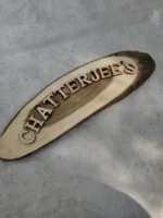 Wooden Carved Surname Name Plate (Chatterjee,s) - Image 3