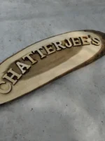 Wooden Carved Surname Name Plate (Chatterjee,s) - Image 4
