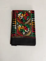 Kantha Stitch Blouse Piece for Ladies (Black multicolor)