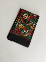 Kantha Stitch Blouse Piece for Ladies (Black multicolor) - Image 2