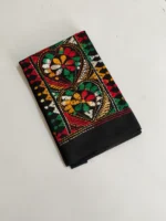 Kantha Stitch Blouse Piece for Ladies (Black multicolor) - Image 3