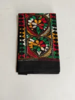 Kantha Stitch Blouse Piece for Ladies (Black multicolor) - Image 4